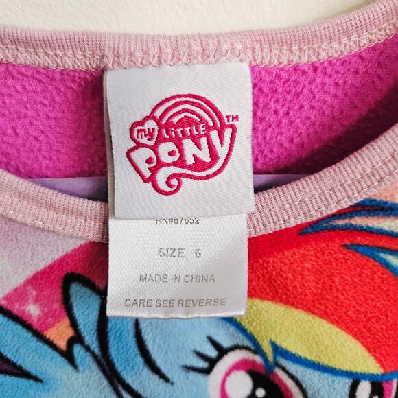 My Little Pony Kids Size S All Over Print Sweater Pink Comfy Loungewear Pajama - Picture 4 of 5